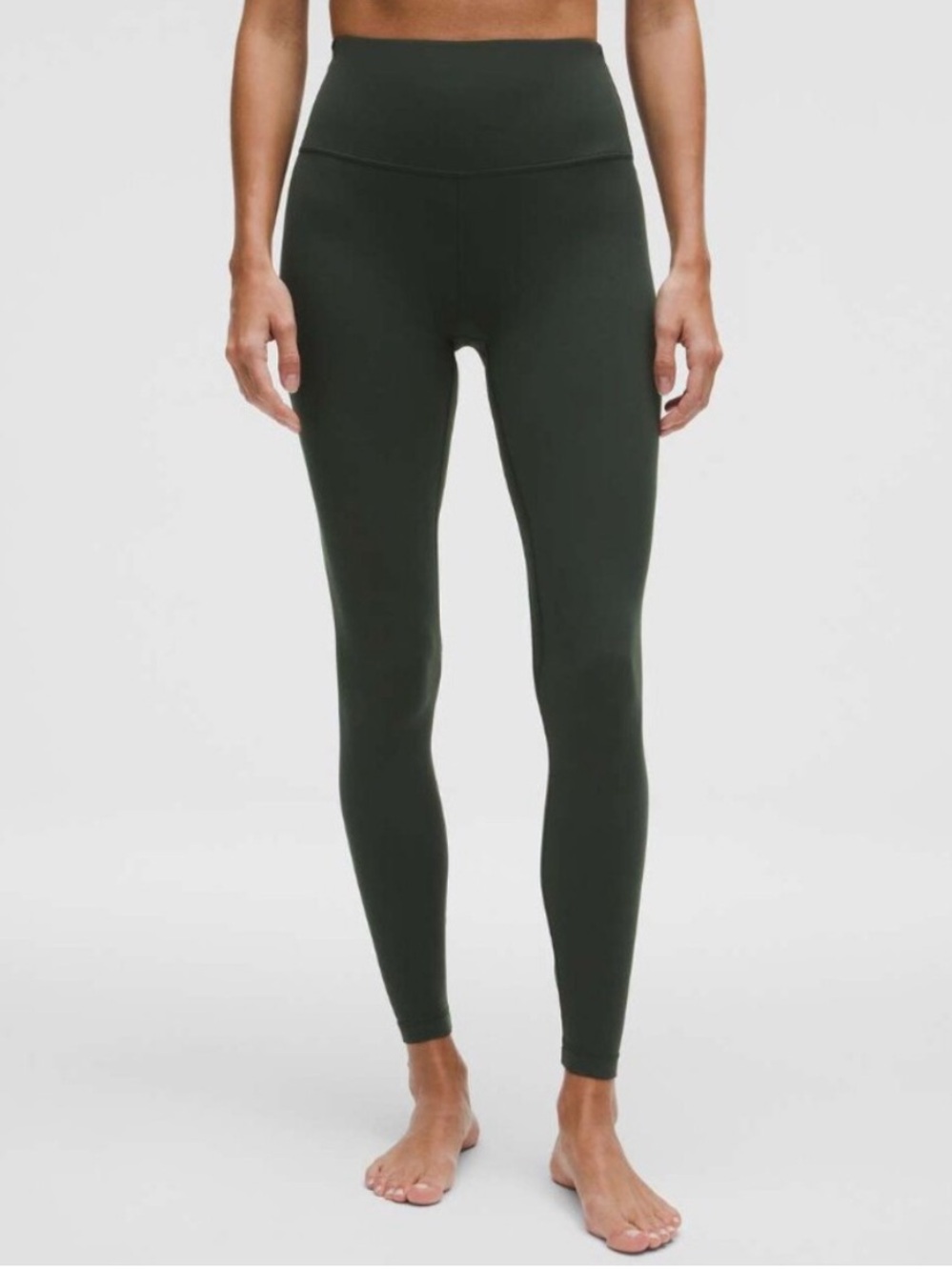 NWT Lululemon Align High-Rise leggings w/ pockets 28” Rain Forest Green Sz 4